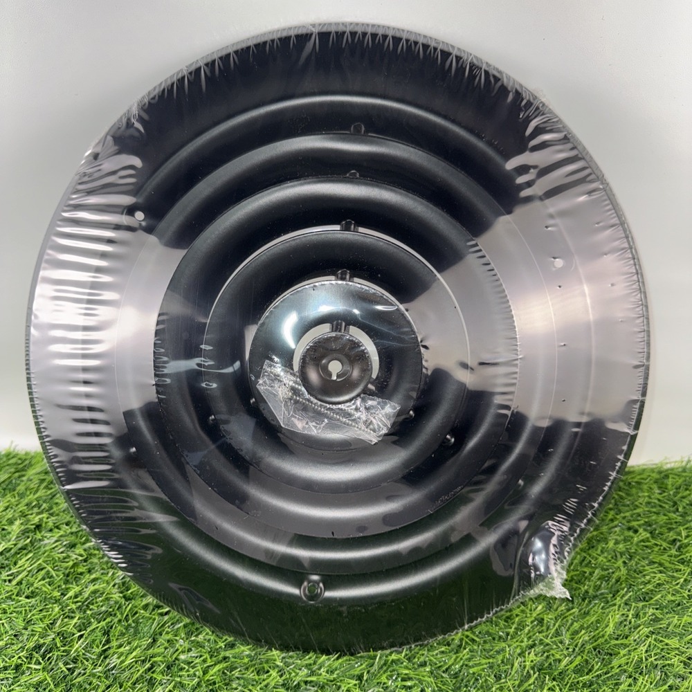 10" Round Ceiling Diffuser - Easy Air Flow - HVAC Vent Duct Cover BLACK